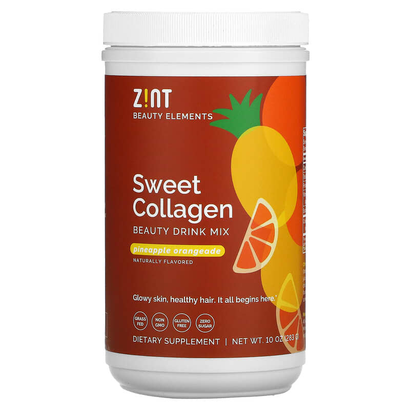 ZINT Sweet Collagen Pineapple Orangeade 10 oz (283 g) 817516020695